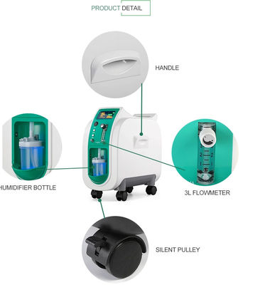 55DB 5リットルの酸素のコンセントレイター93%純度の家の医学の酸素吸入用装備品