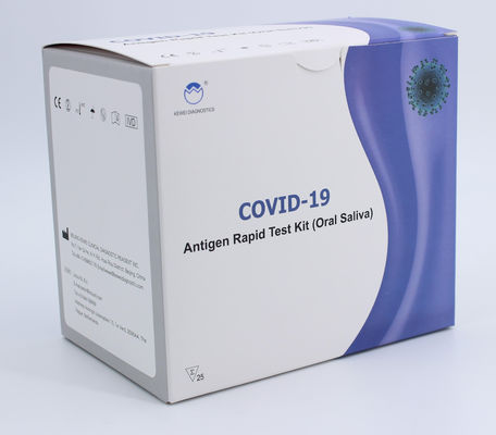 OEM Covid-19の抗原白い紫色箱が付いている急速なテスト キットのPharyngealテスト