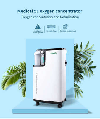 Owgels理性的な警報が付いているプラスチック白い350va 5lの医学の酸素のコンセントレイター