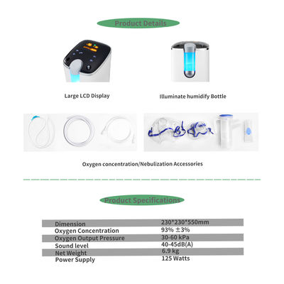intelliegent制御システムのセリウムの公認の家または病院の使用空気提供者が付いている酸素のコンセントレイター